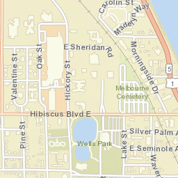 Melbourne Florida Street Map