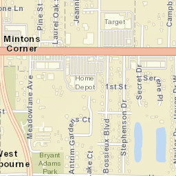 Mintons Corner Florida Street Map
