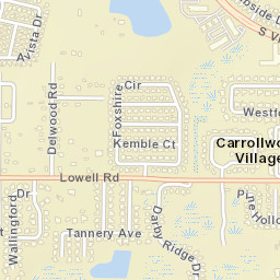 Carrollwood Village Florida Street Map