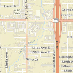 North Tampa Heights Florida Street Map