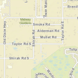 Fussells Corner Florida Street Map