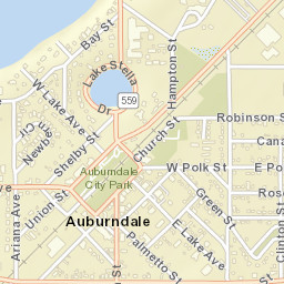 Auburndale Florida Street Map