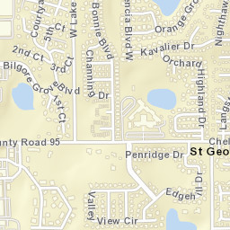 Saint George Florida Street Map
