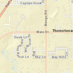 Thonotosassa Florida Street Map