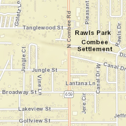 Rawls Park Florida Street Map