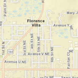 Florence Villa Florida Street Map