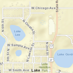 Lake Hamilton Florida Street Map