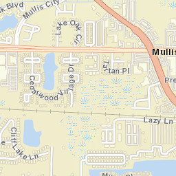 Mullis City Florida Street Map