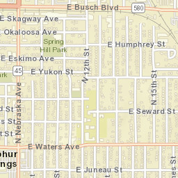 Sulphur Springs Florida Street Map