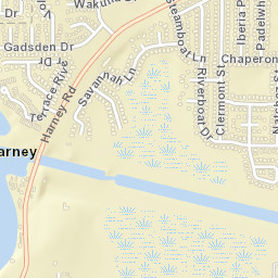 Harney Florida Street Map