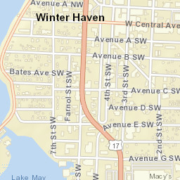 Winter Haven Florida Street Map