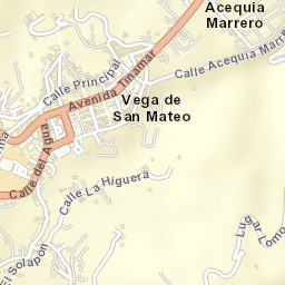 Vega de San Mateo Street Map