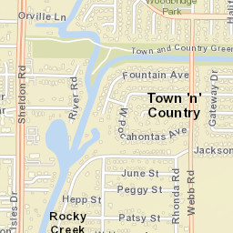 Town 'n' Country Florida Street Map