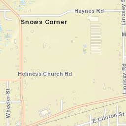 Snows Corner Florida Street Map