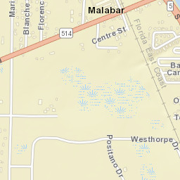 Malabar Florida Street Map