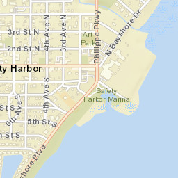Safety Harbor Florida Street Map