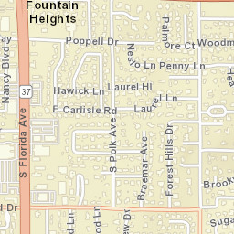 Fountain Heights Florida Street Map