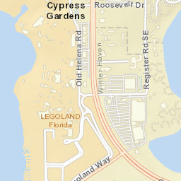 Cypress Gardens Florida Street Map