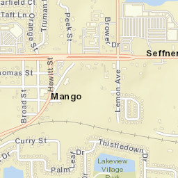 Mango Florida Street Map