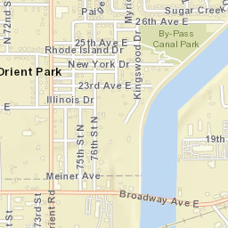 Orient Park Florida Street Map