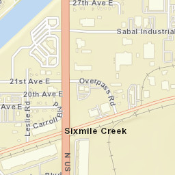 Sixmile Creek Florida Street Map