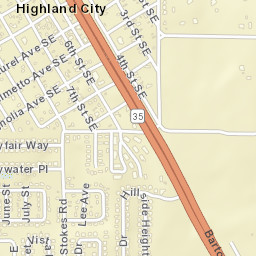 Highland City Florida Street Map