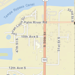 Palm Florida Street Map