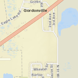Gordonville Florida Street Map