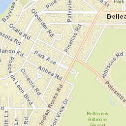 Belleair Florida Street Map