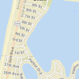 Belleair Shores Florida Street Map