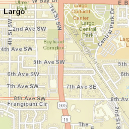 Largo Florida Street Map