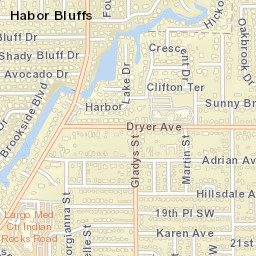 Habor Bluffs Florida Street Map