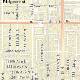 Ridgecrest Florida Street Map