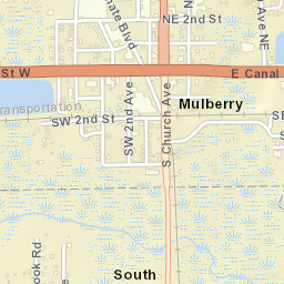 Mulberry Florida Street Map