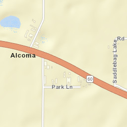 Alcoma Florida Street Map