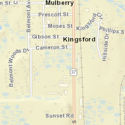 South Mulberry Florida Street Map