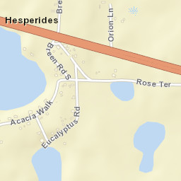 Hesperides Florida Street Map