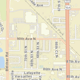 Cross Bayou Florida Street Map