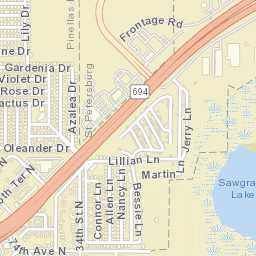 3168 Gandy Boulevard, St. Petersburg, FL Street Map