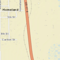 Homeland Florida Street Map