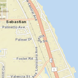 Sebastian Florida Street Map