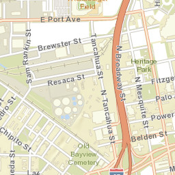 Corpus Christi, Texas Street Map