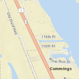 Cummings Florida Street Map
