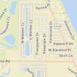 Wabasso Beach Florida Street Map