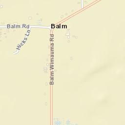 Balm Florida Street Map