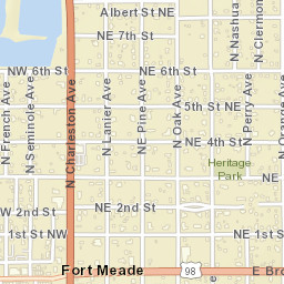 Fort Meade Florida Street Map