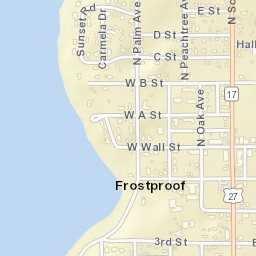 Frostproof Florida Street Map