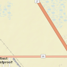 West Frostproof Florida Street Map