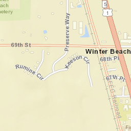 Winter Beach Florida Street Map
