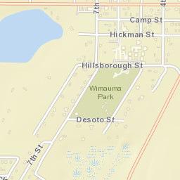 Wimauma Florida Street Map